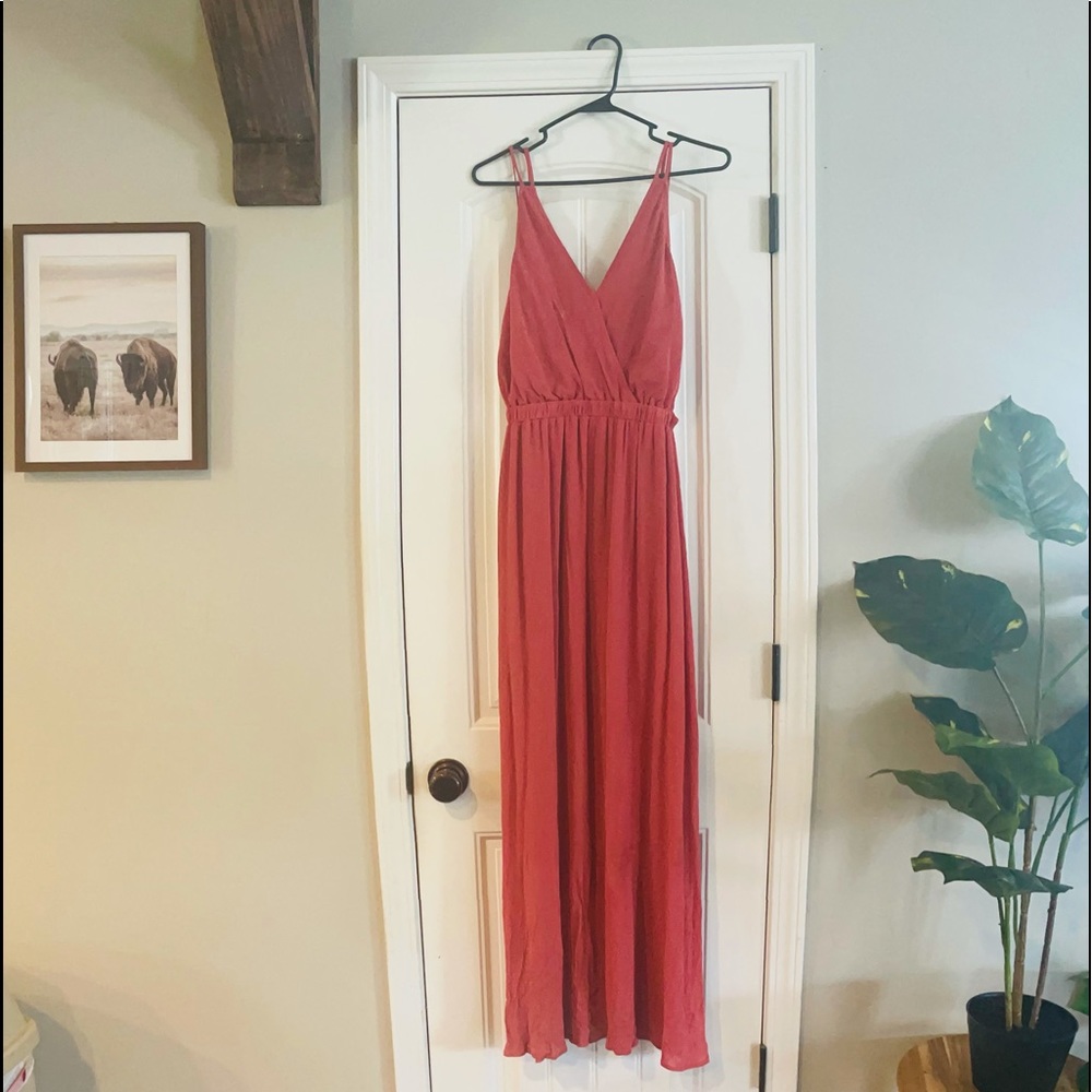 Lulus Lost in Paradise backless maxi dress